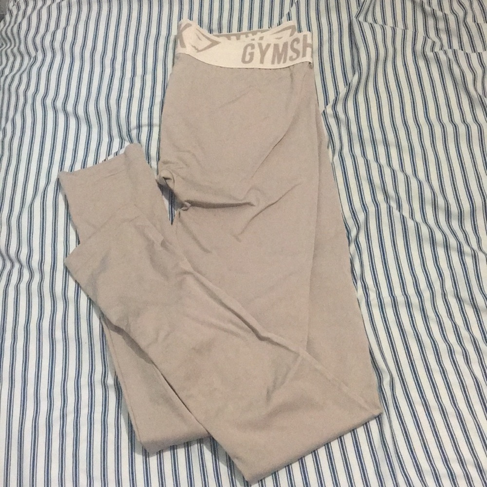 Tan Gymshark fit leggings